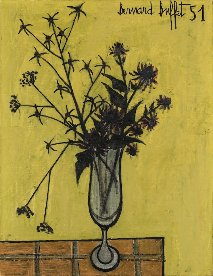 FLEURS AU VASE DE CRISTAL by Bernard Buffet
