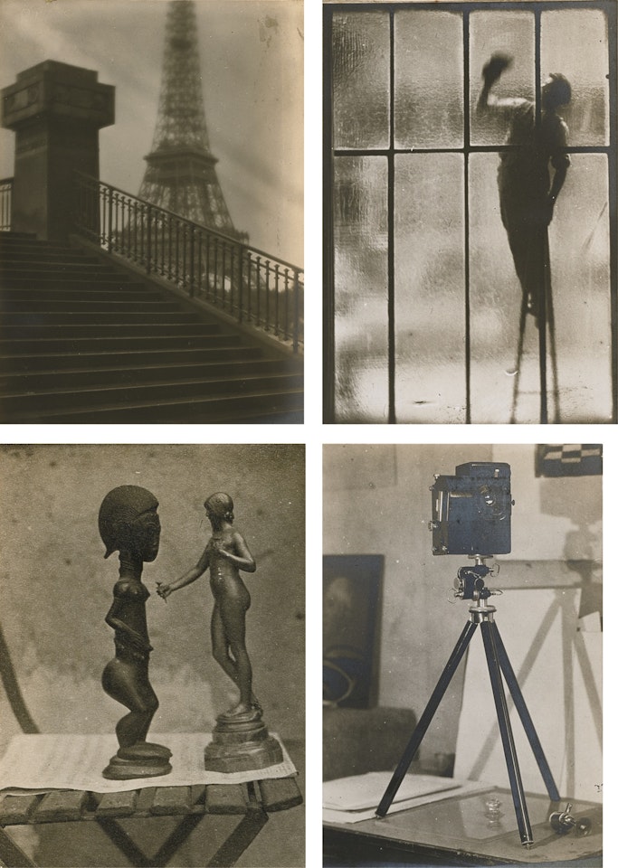 ESSAIS, OBJECTIVES, ETC: ALBUM OF CONTACT PHOTOGRAPHS by Man Ray