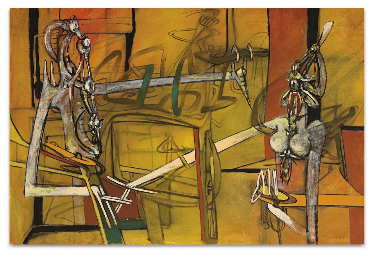LES SÉPARÉS VIVANTS (ALSO KNOWN AS FUNFURAL ) by Roberto Matta