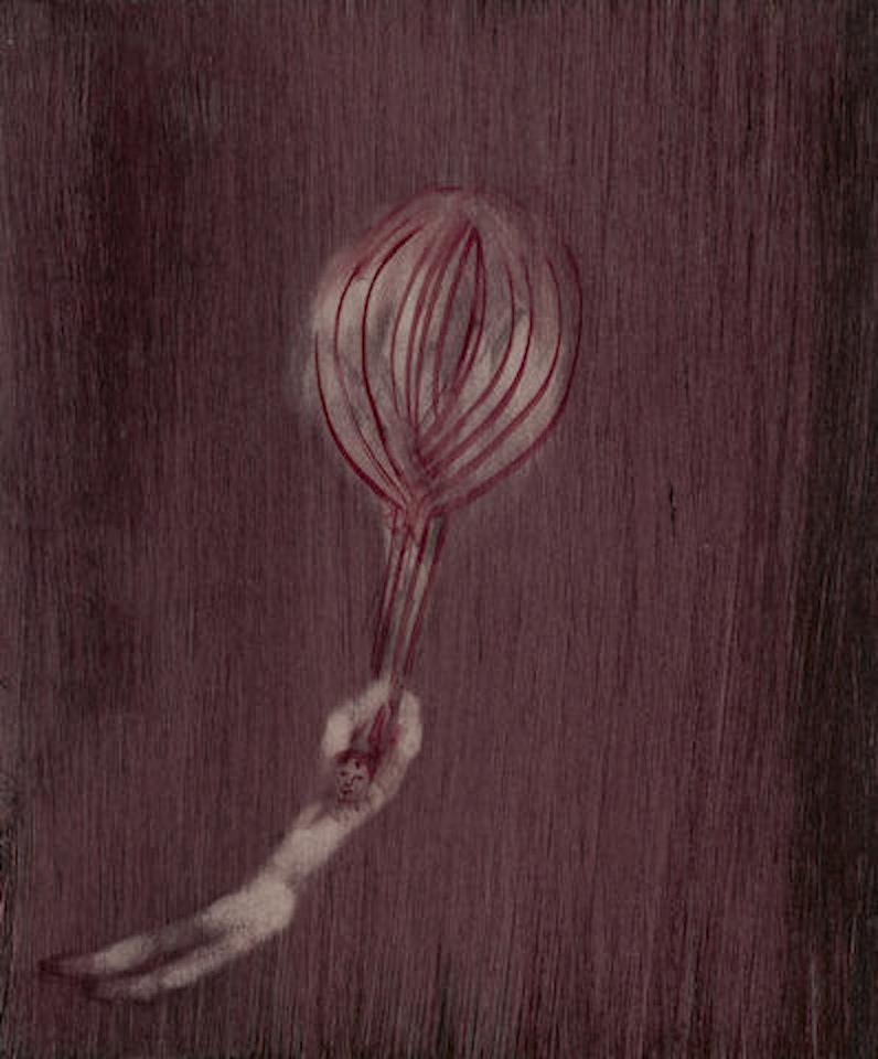 Like lost balloons! Let us depart! by Sidney Nolan