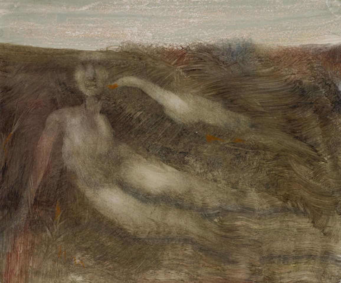 Leda and the Swan by Sidney Nolan