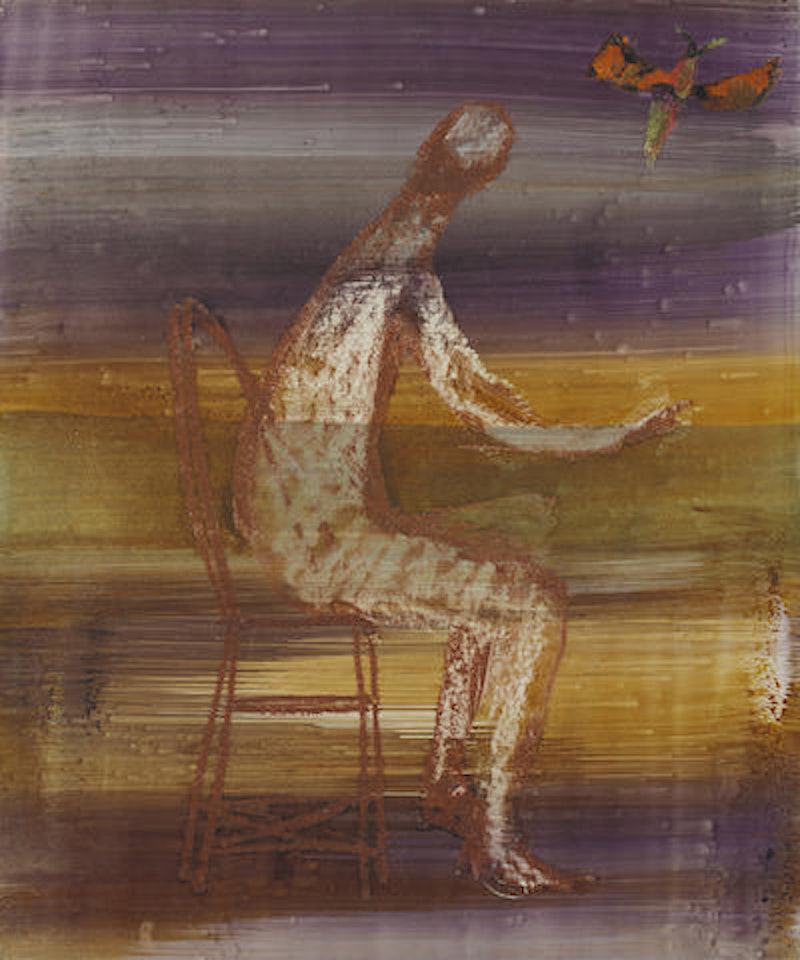 Seated Figure and Bird by Sidney Nolan