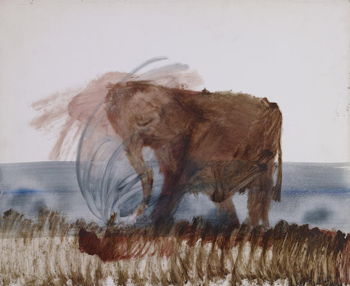 African Elephant Dust Bath by Sidney Nolan