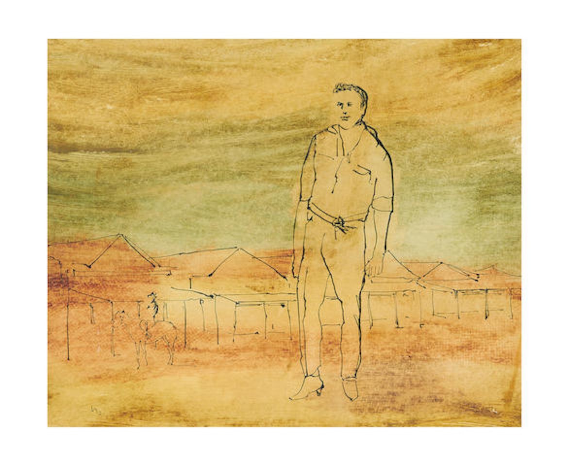 Figure in Landscape by Sidney Nolan