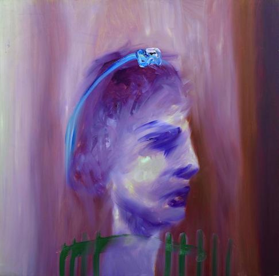 Adelaide Lady with Blue Ribbon by Sidney Nolan