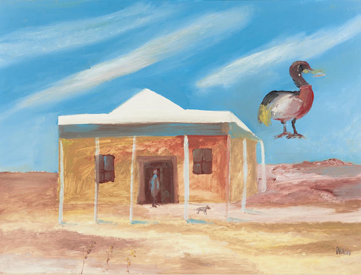 Dog and Duck Hotel by Sidney Nolan