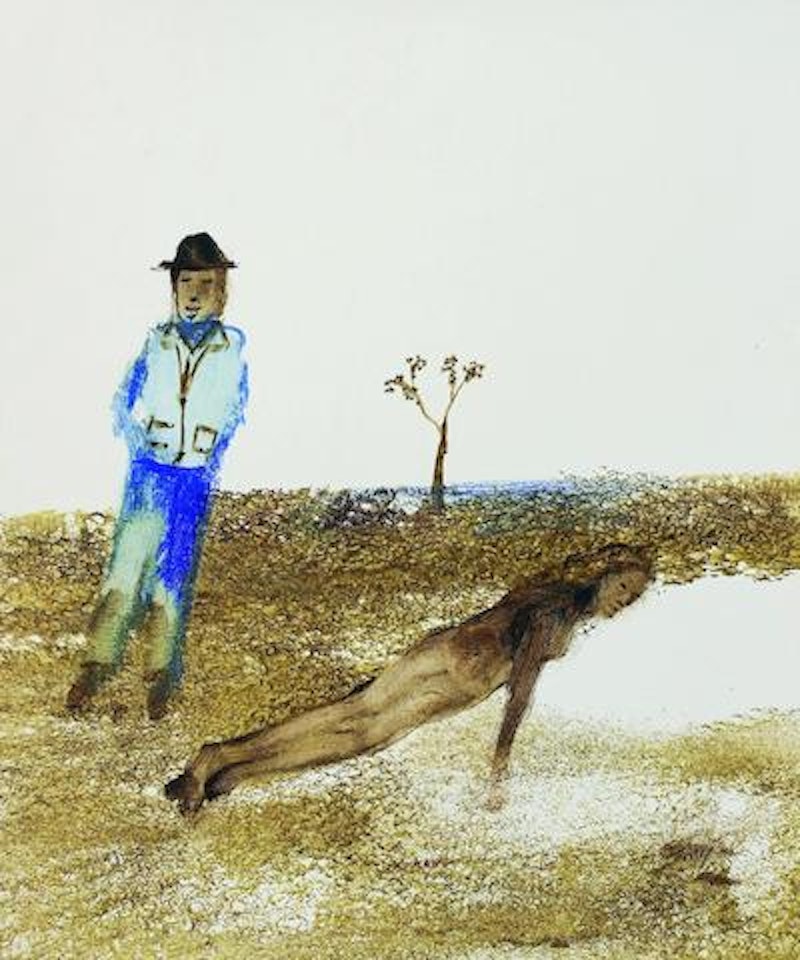 Figures in Landscape by Sidney Nolan