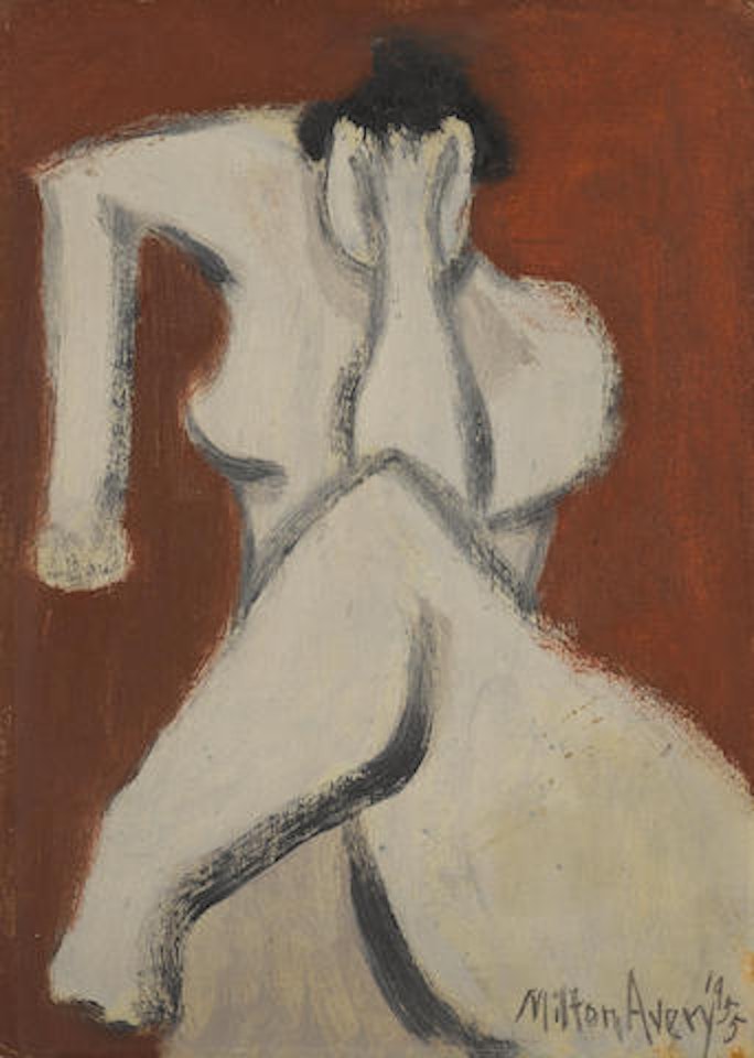 Thoughtful Nude by Milton Avery