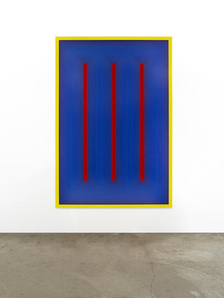 Electric Red and Yellow (Temple Series) by Richard Anuszkiewicz