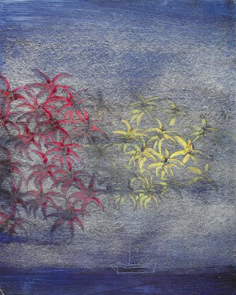 Flowers and Boat by Sidney Nolan