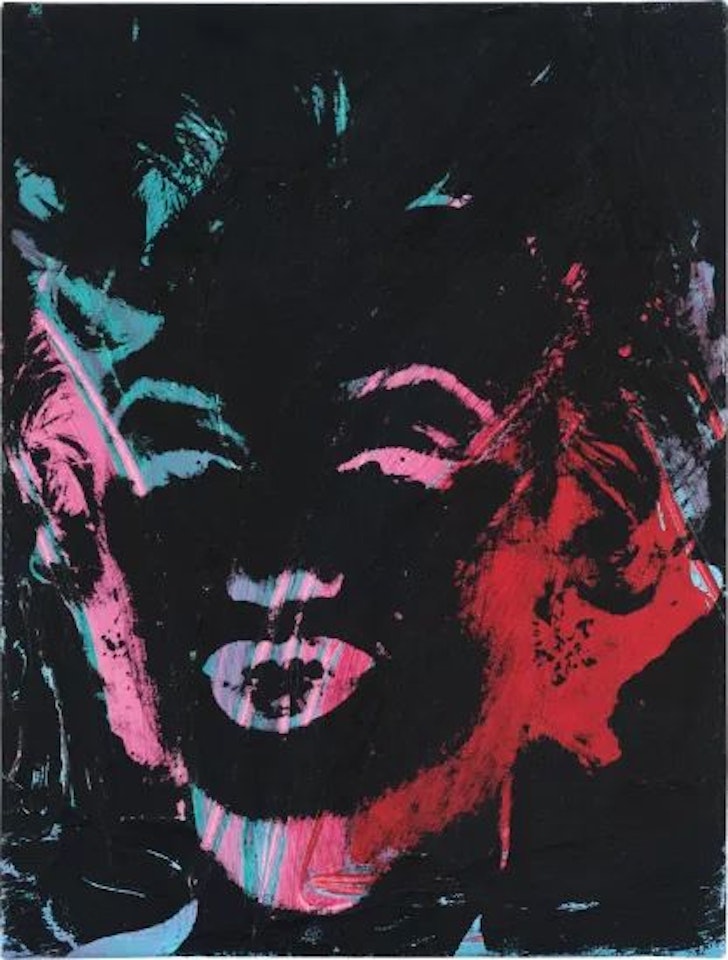 1 Colored Marilyn (reversal series) by Andy Warhol