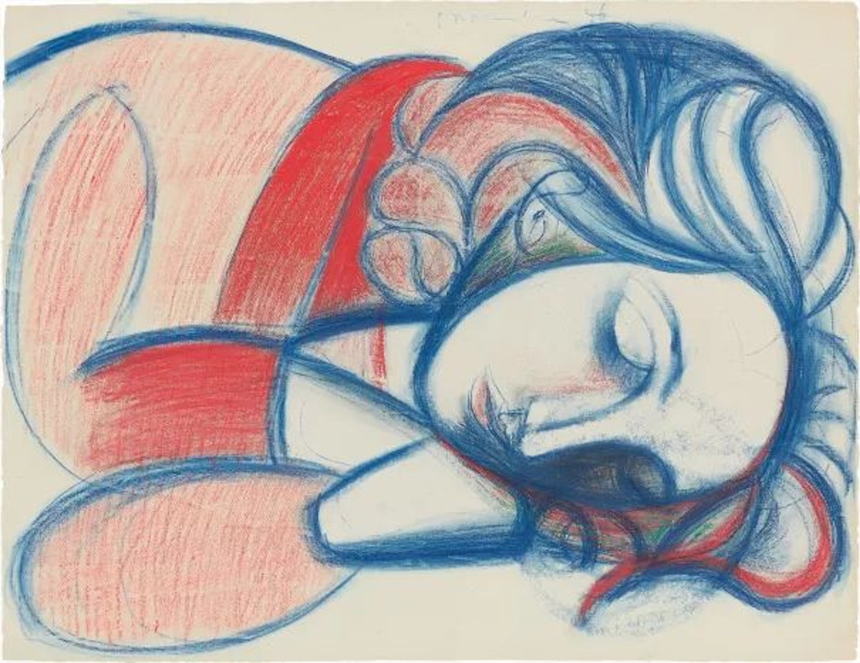 Portrait de femme endormie. III by Pablo Picasso