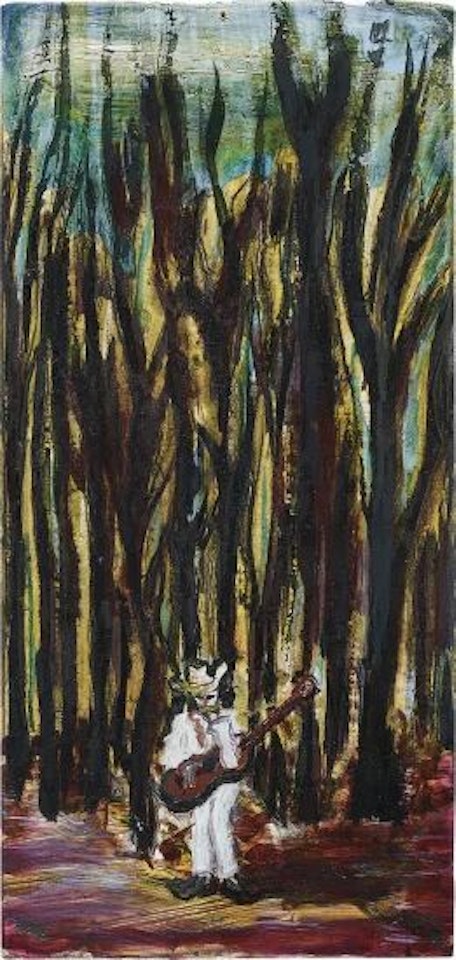 City Singer in a Wood by Peter Doig