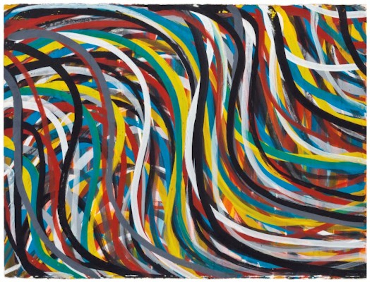 Wavy Brushstrokes by Sol LeWitt
