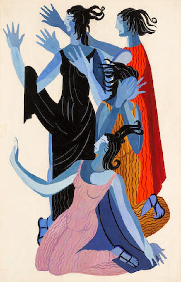 Study for Seven against Thebes by Alexandra Exter