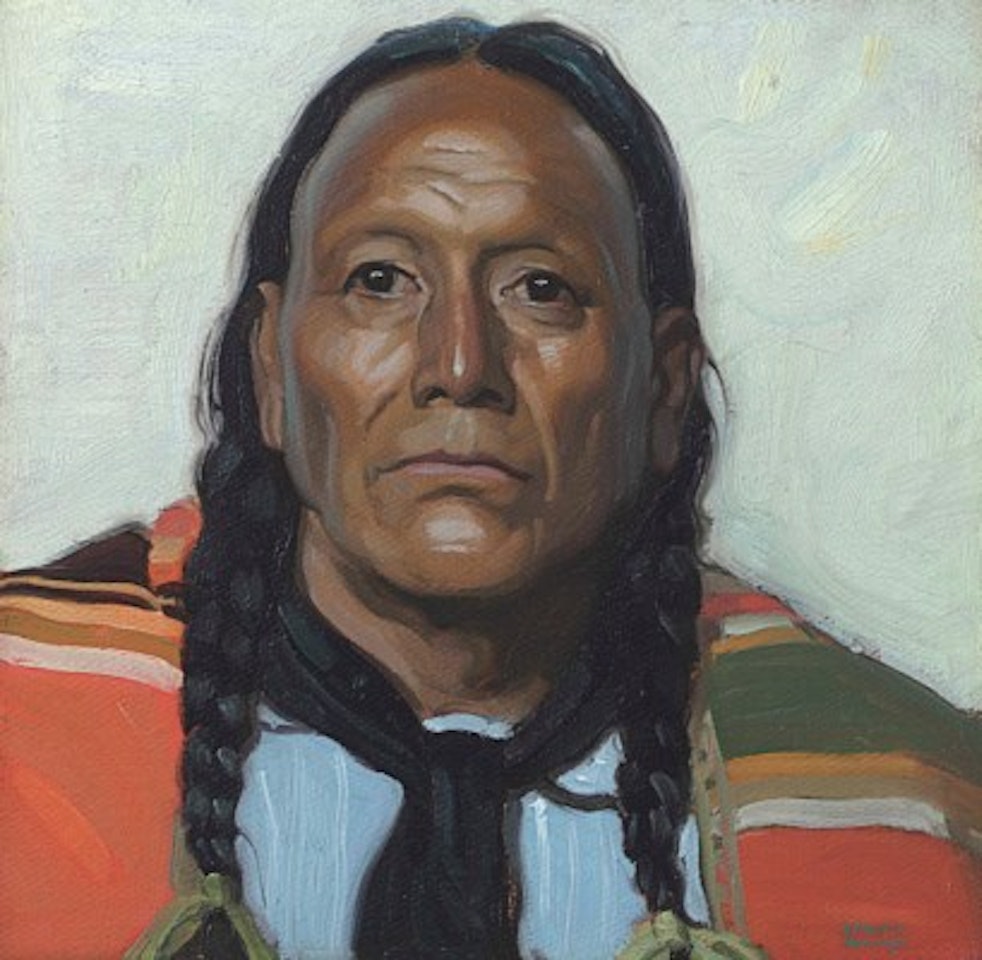 Indian Portrait by Ernest Martin Hennings