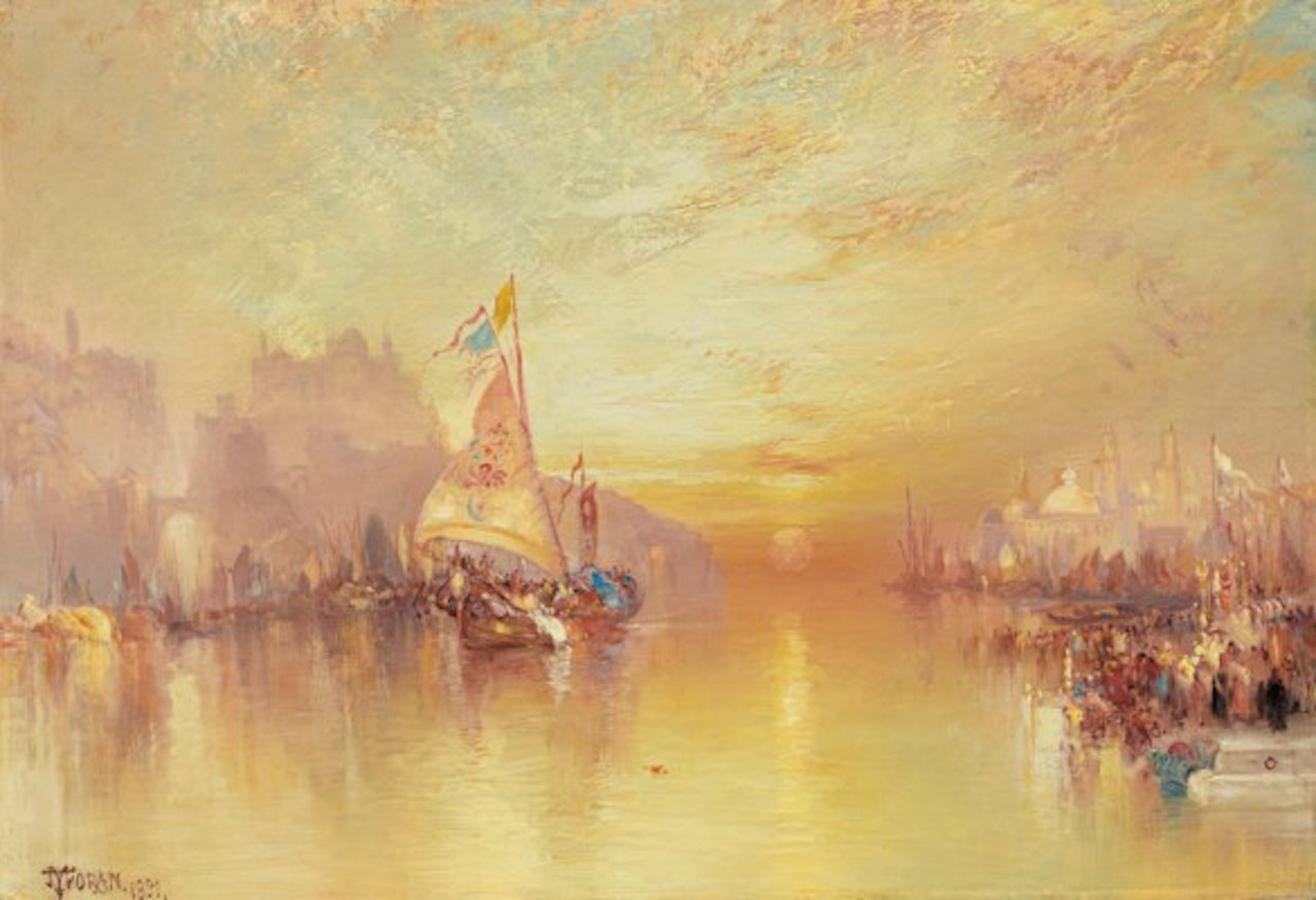A Scene from Lalla Rookh by Thomas Moran