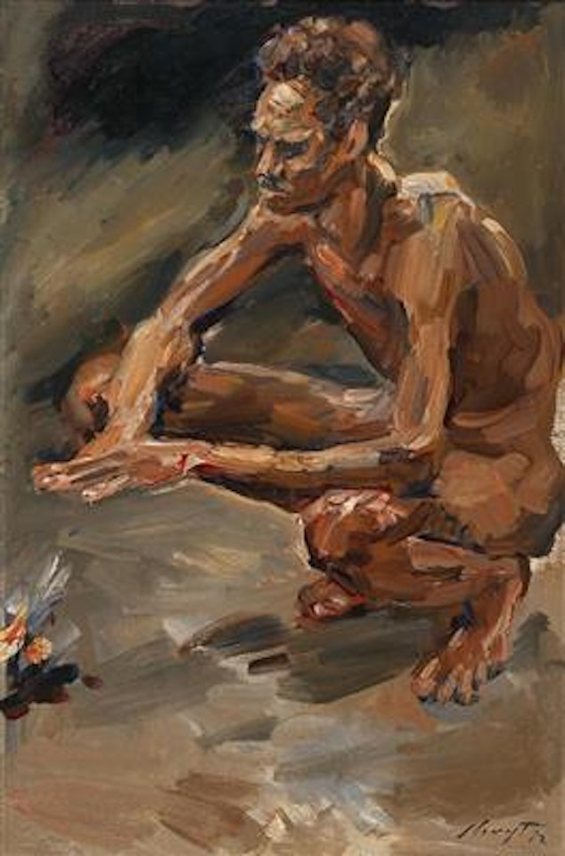 Crouching Somali by Max Slevogt