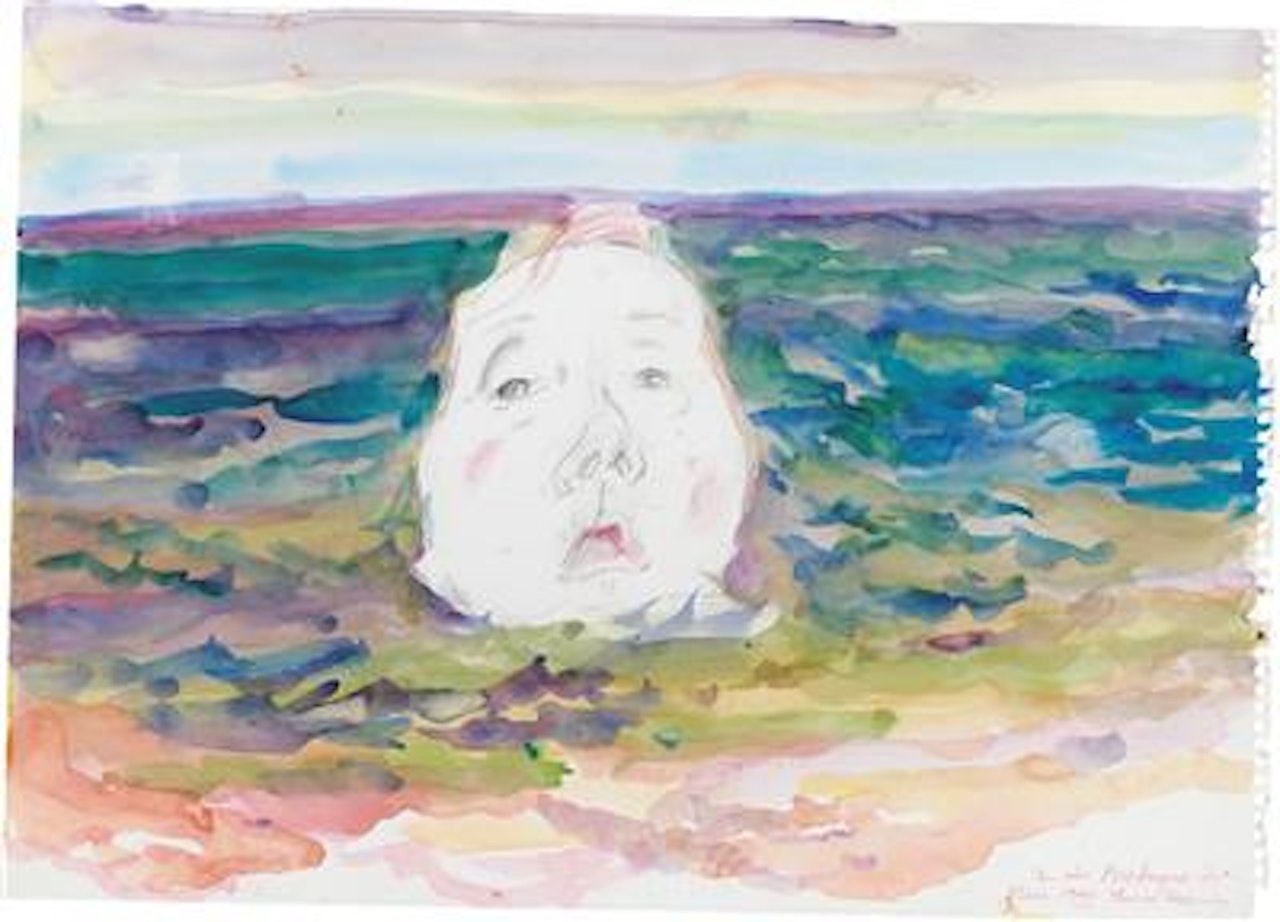 “In der Bretagne u. am Meer” by Maria Lassnig