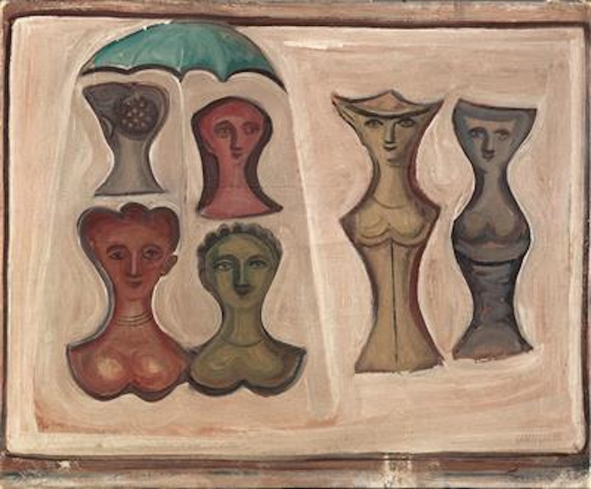 Sei figure / Composizione by Massimo Campigli