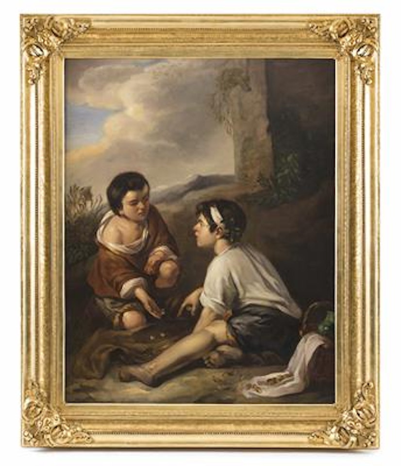 Dice playing boys by Bartolomé Esteban Murillo