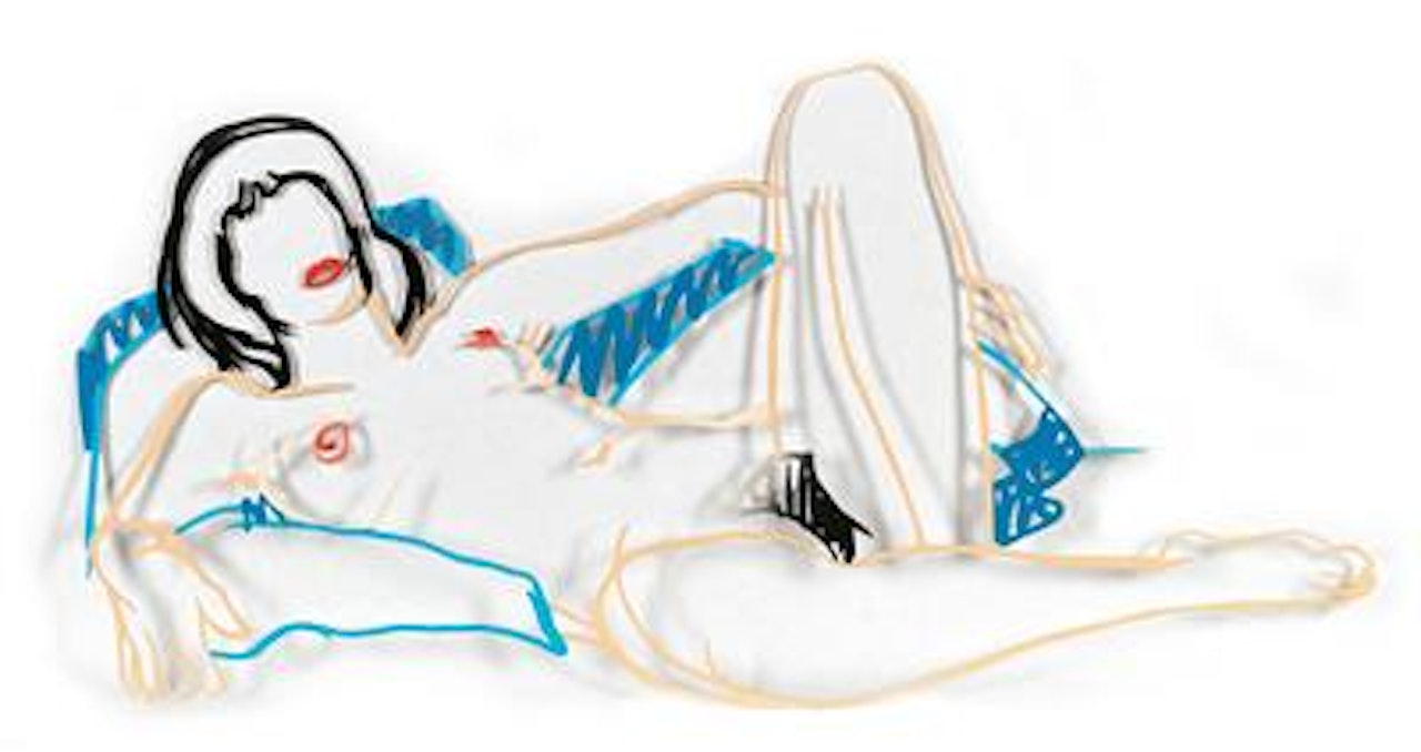 “Monica lying on Blanket” by Tom Wesselmann