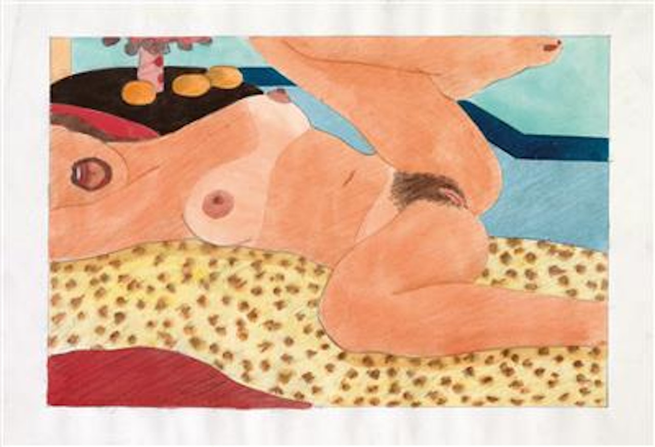 Drawing for Great American Nude #87 by Tom Wesselmann