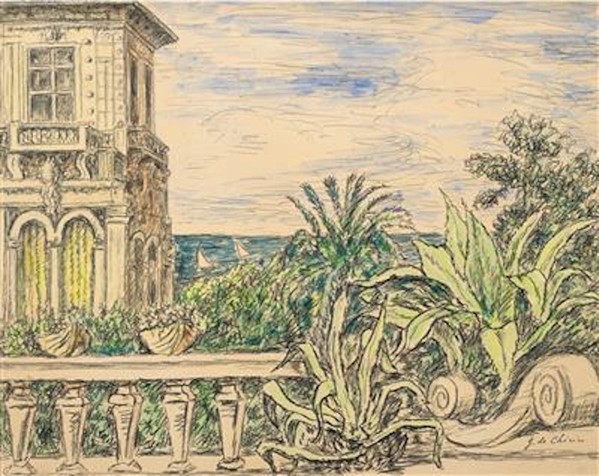 Giardino a Bordighera by Giorgio de Chirico