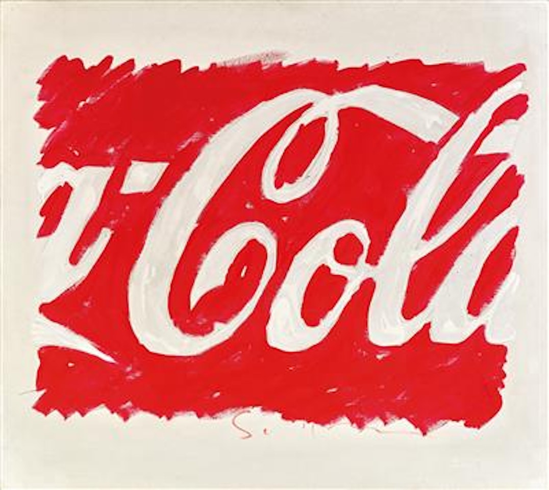 Untitled (Coca cola) by Mario Schifano