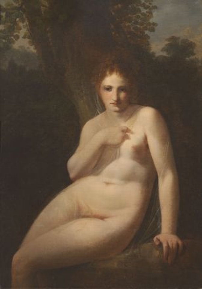 Figura femminile nuda in un boschetto (La ninfa Cloe?) by Pierre-Paul Prud'hon