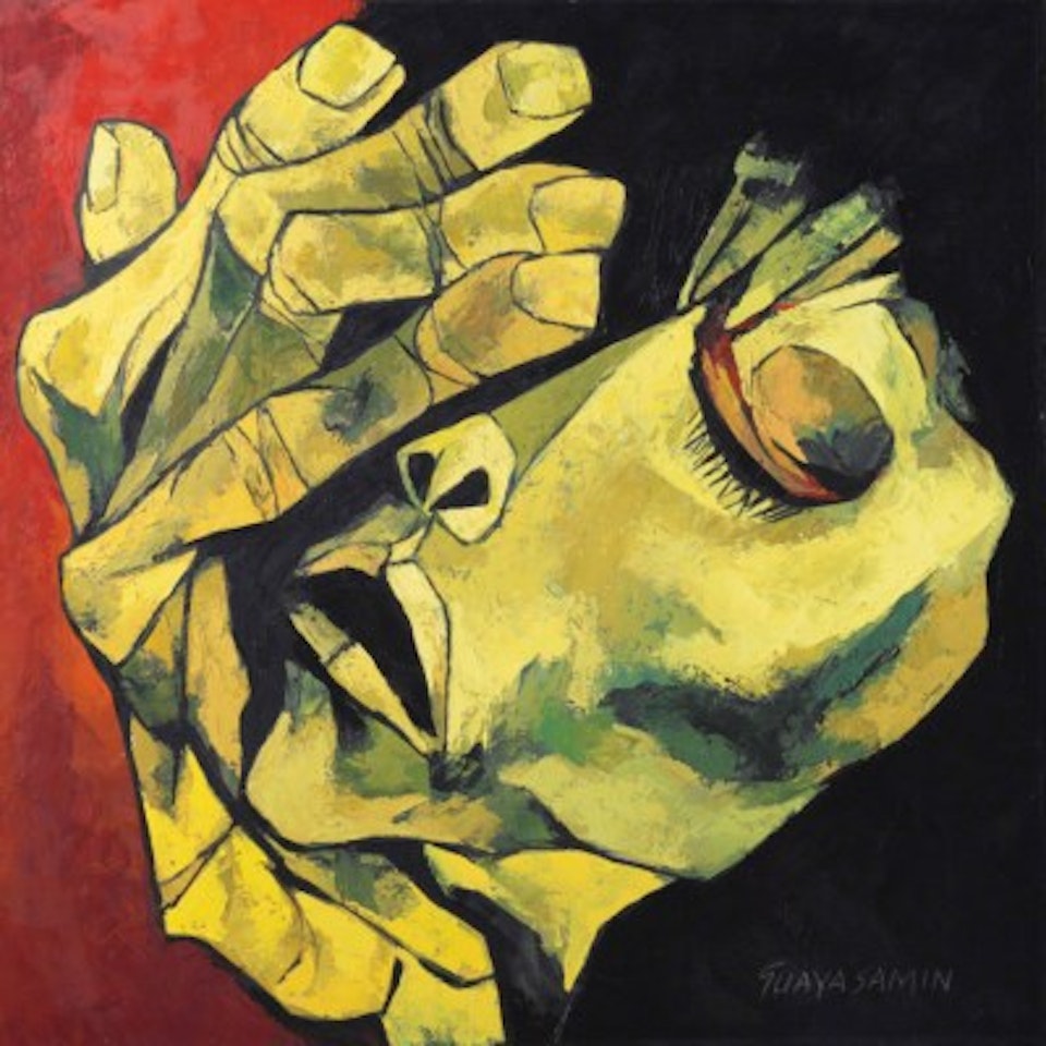 Rostro y mano by Oswaldo Guayasamin