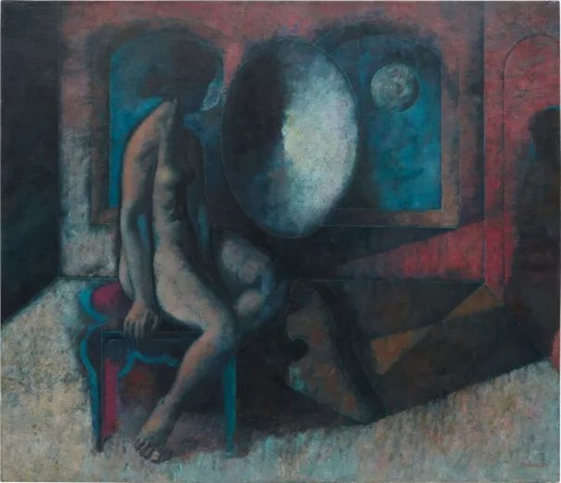Nude in Front of a Concave Mirror by Armando Morales