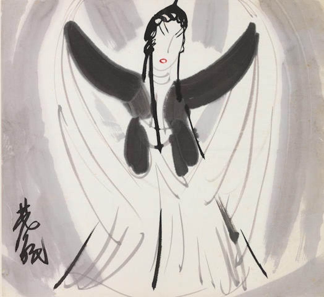 Opera Figure by Lin Fengmian