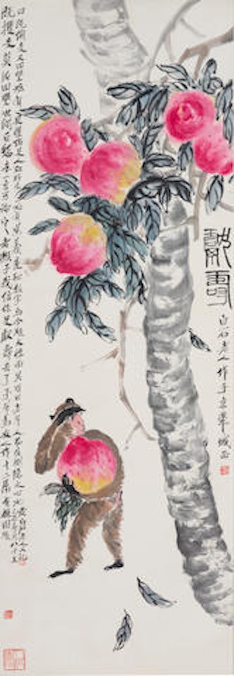 Offering a Peach by Qi Baishi