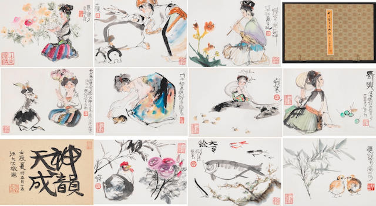Album of Figures and Flowers by Cheng Shifa