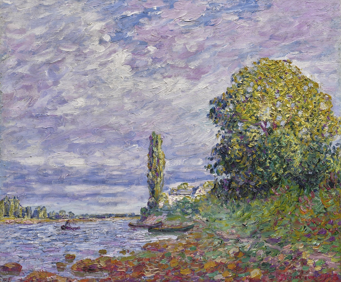 EFFET DE SOLEIL SUR LES BORDS DE LA LOIRE À CANDES by Francis Picabia