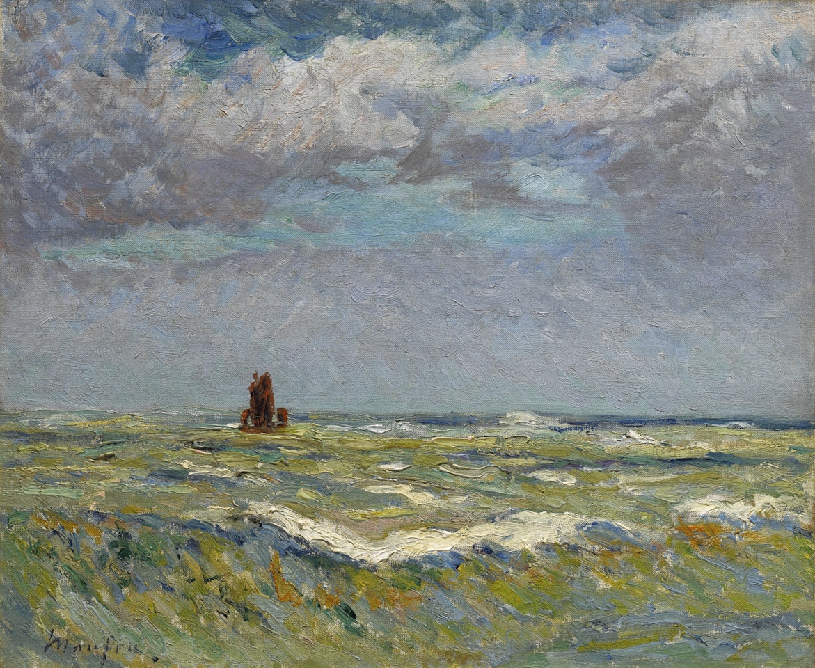 GROSSE MER À ÉTRETAT by Maxime Maufra