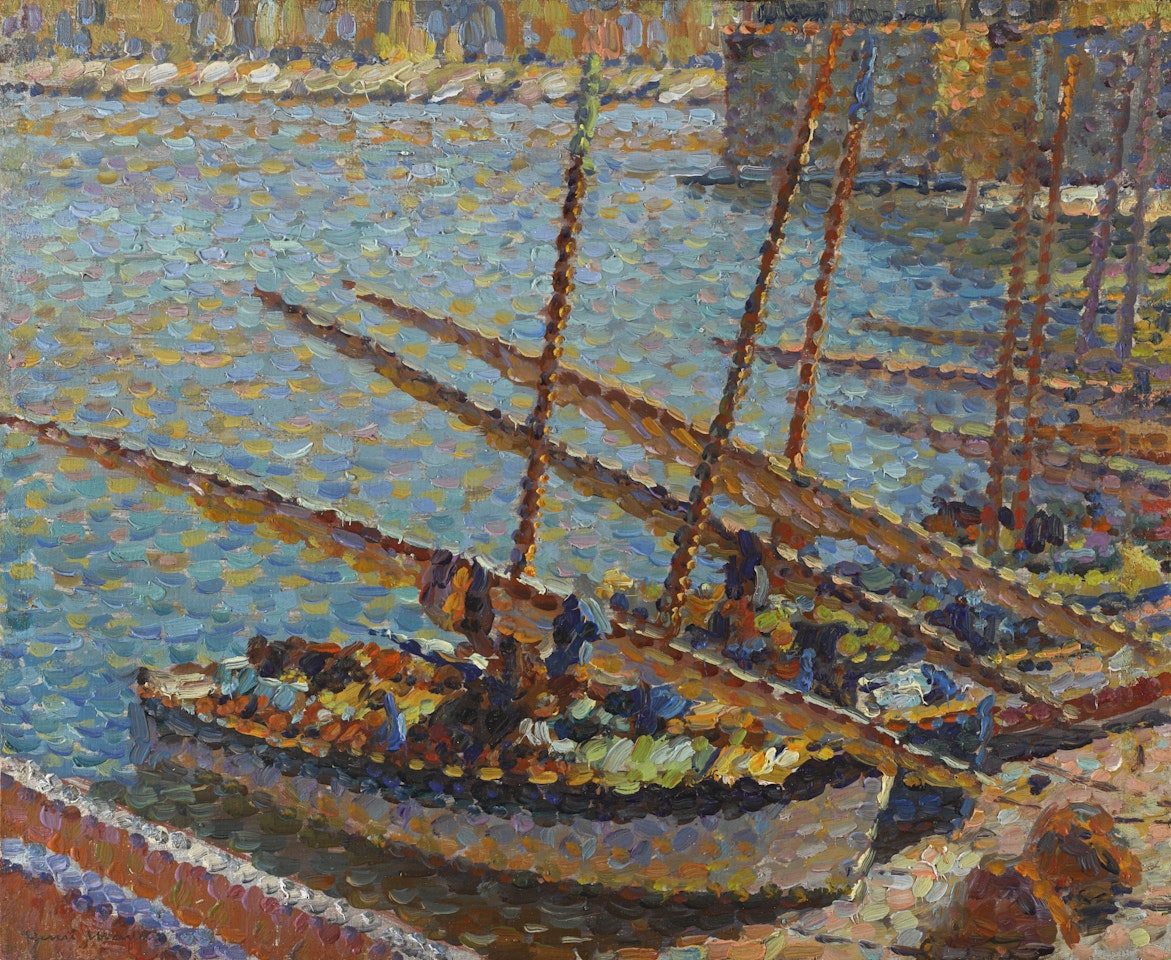 BARQUES À COLLIOURE by Henri Martin