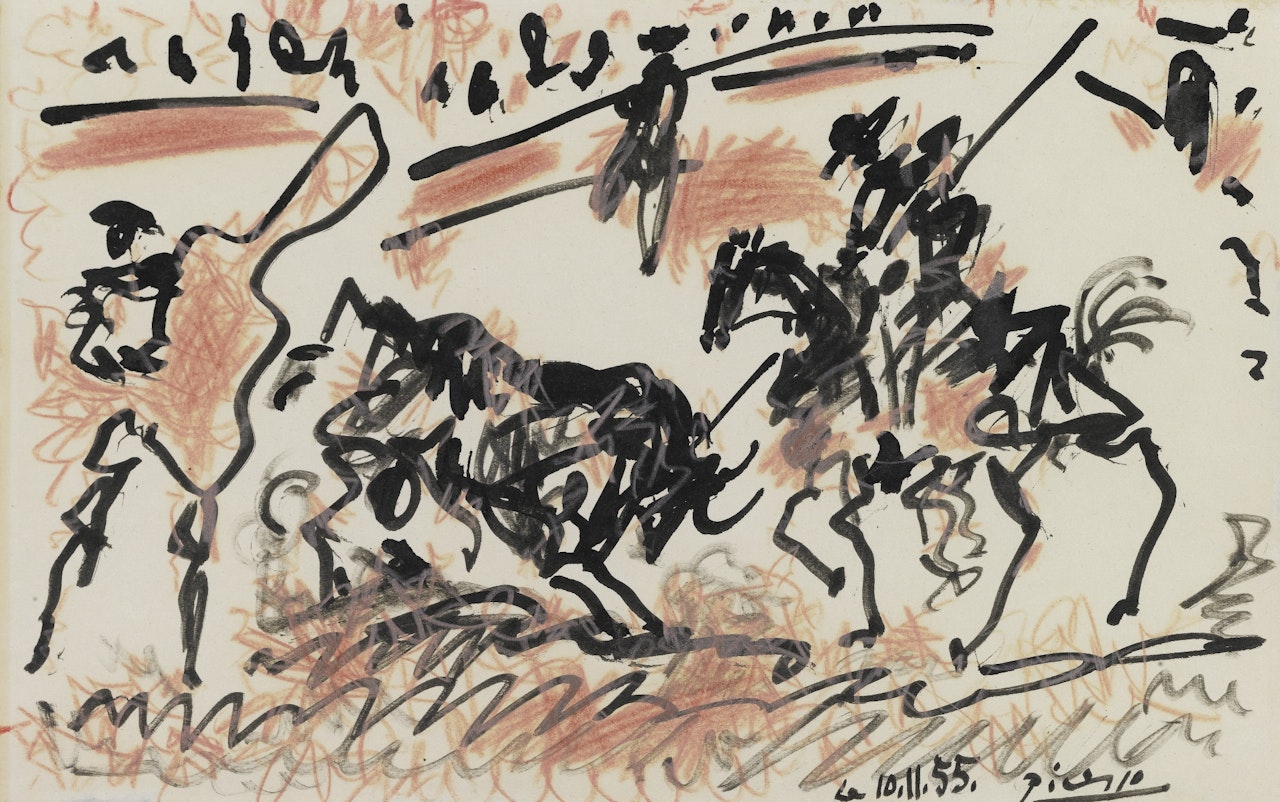 LA CORRIDA by Pablo Picasso