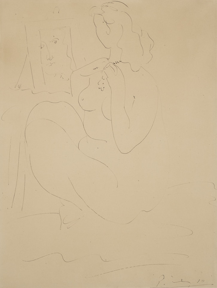 FEMME AU MIROIR by Pablo Picasso