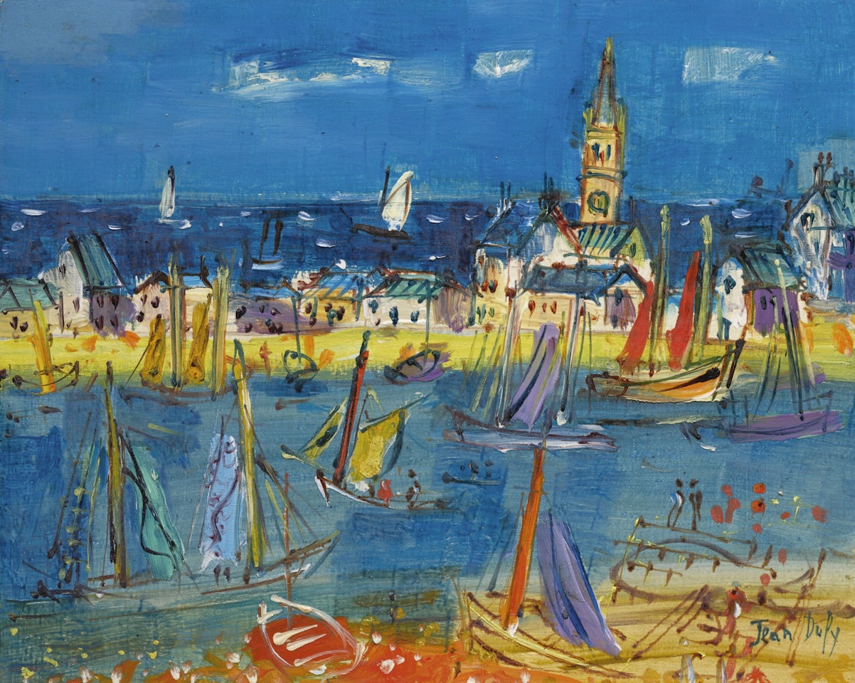 VOILIERS AU PORT by Jean Dufy