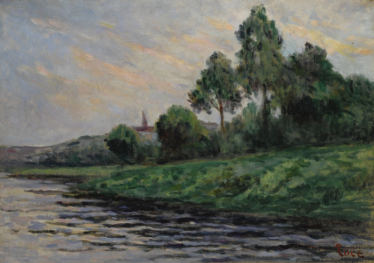 PAYSAGE AUX ENVIRONS DE MANTES by Maximilien Luce
