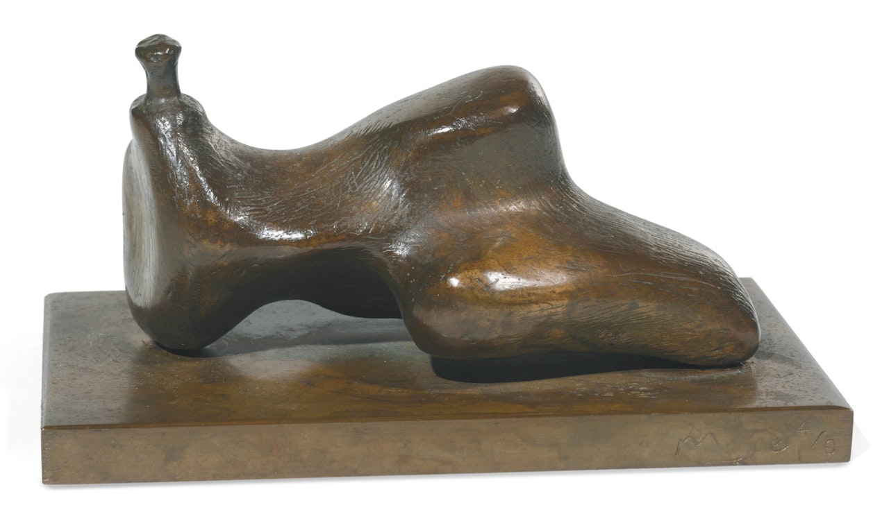 RECLINING FIGURE: SMALL HEAD by Henry Moore
