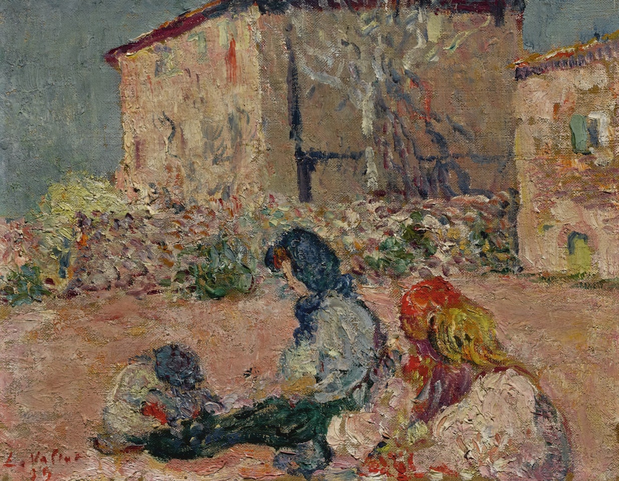 PERSONNAGES AU BORD DE LA RIVIÈRE by Louis Valtat