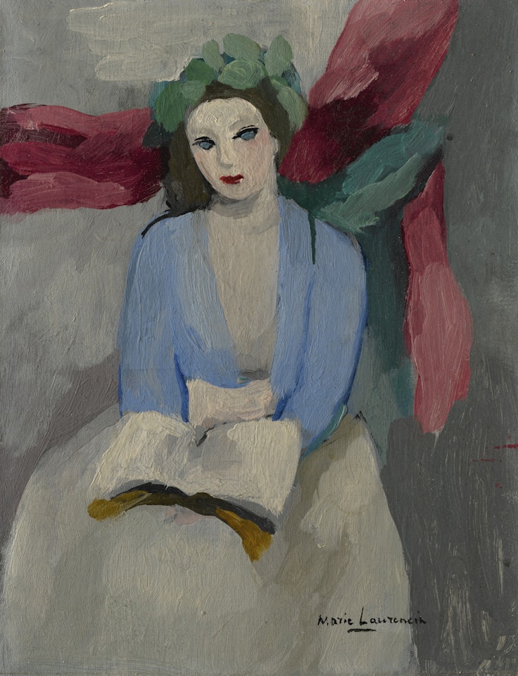 FEMME LISANT by Marie Laurencin