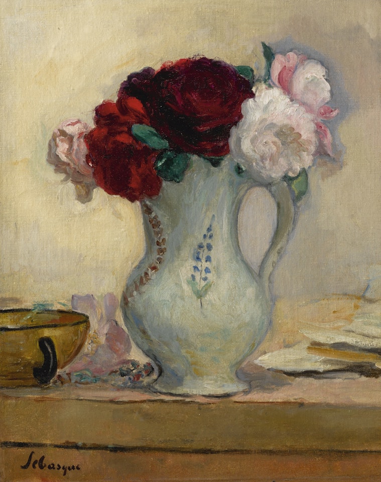 ROSES DANS UN PICHET by Henri Lebasque