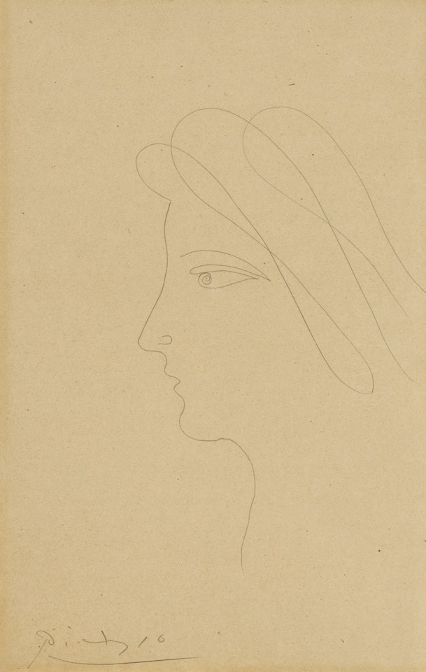 PROFIL GAUCHE DE FEMME by Pablo Picasso