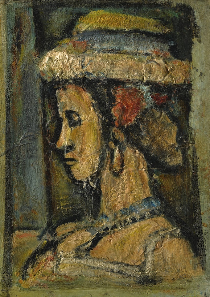 FEMME AU CHAPEAU by Georges Rouault