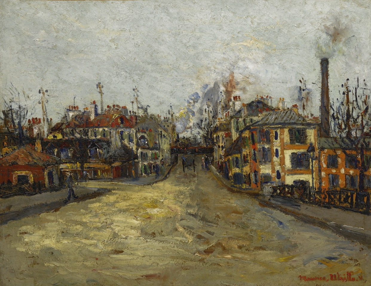 LA FABRIQUE À AUBERVILLIERS by Maurice Utrillo