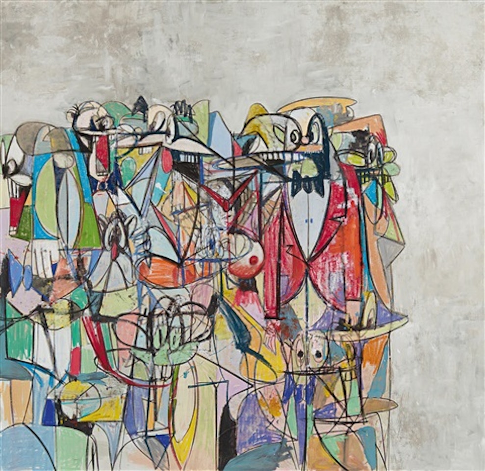 COMPRESSION IV by George Condo